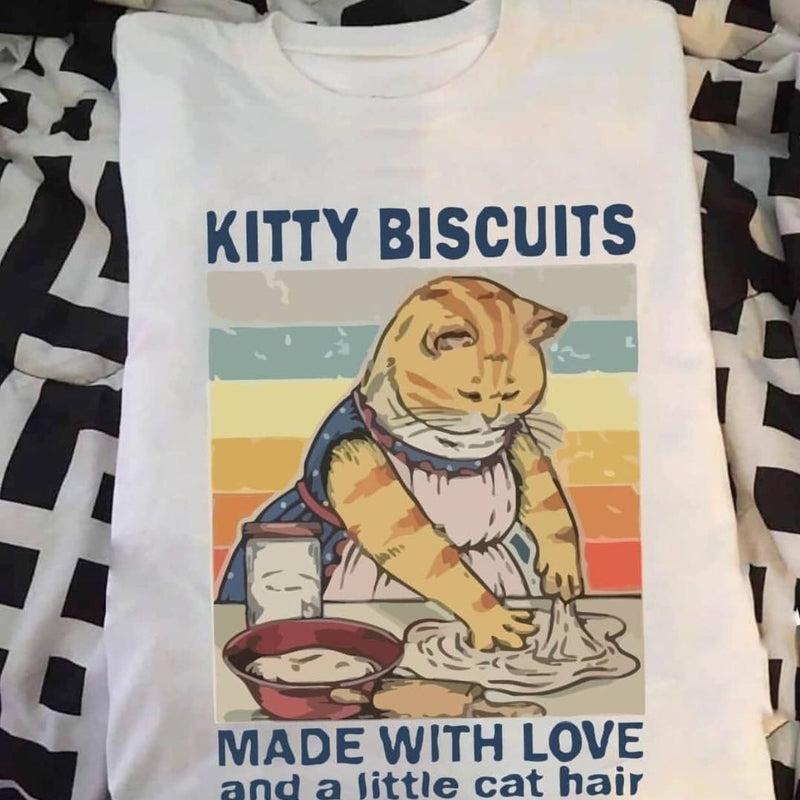 Kitty Biscuits Cat T-Shirt