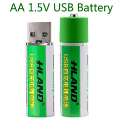 2 Pcs USB Rechargeable Battery