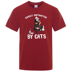 "Easily Distracted By Cats" T-Shirt