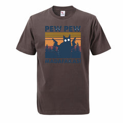 "Pew Pew Madafakas" Cat T-Shirt