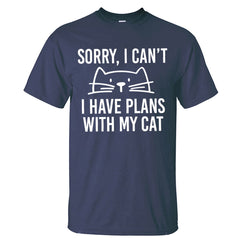 "I Have Plans With My Cat" T-Shirt