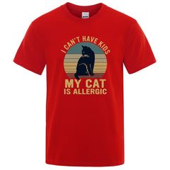 "I Can't Have Kids" Cat T-Shirt
