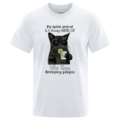Grumpy Drunk Cat T-Shirt