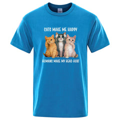 Cats Make Me Happy T-Shirt
